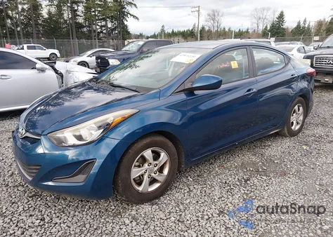 2014 Hyundai Elantra Se из США, поврежденный, VIN KMHDH4AE4EU200726
